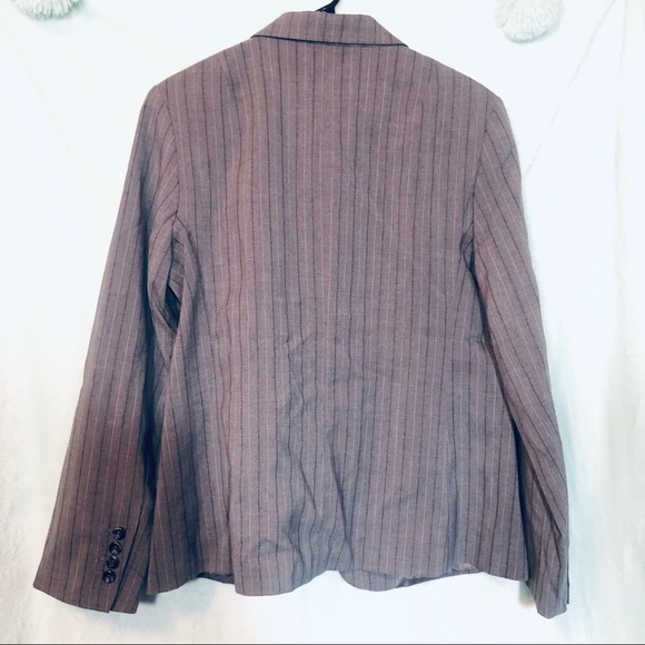 NWT Kim Rogers size 14 grey pinstripes blazer - Picture 8 of 8